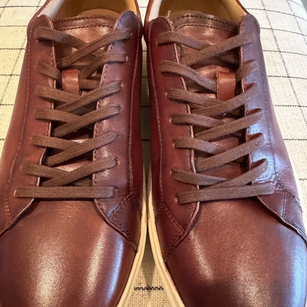 Vince Camuto Brown Low-Top Sneakers with White Sole - Picture 7 of 9